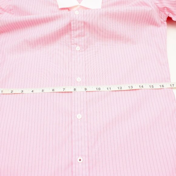TM Lewin Limited Edition Long Sleeve Dress Shirt Pink Pinstripes 15.5 Slim Fit - Picture 8 of 8